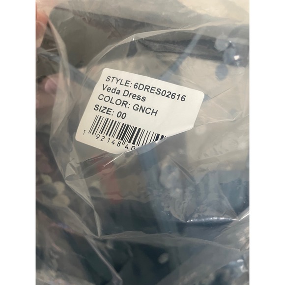 Alexis Veda Blue Floral Applique Sheer Mesh Midi Dress 6DRES02616 Size 00 - Picture 8 of 8